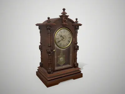 Antique Mantel Clock 3D model