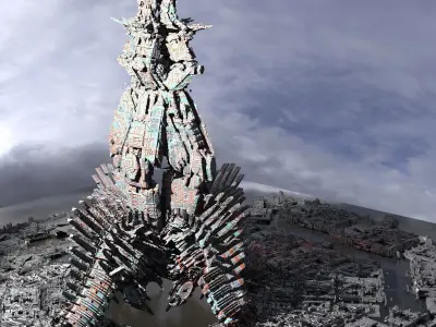 Skeleton Towers 5 3D model
