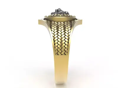 Stylish Lion Ring 3D print model