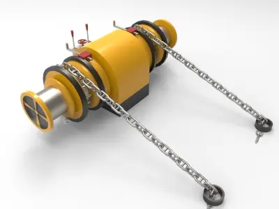 Anchor Winch Boat or ship 3D model