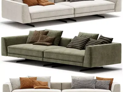 SHERIDAN Sofa By Desiree divani 3D model