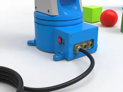 Industrial Robot arm 3D model get