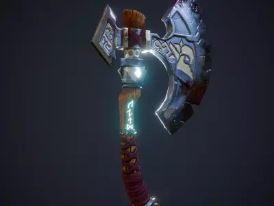 Game Ready Axe Model Low-poly 3D model