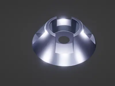 Tapered Deep Groove  Low-poly 3D model