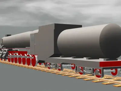 german 18 wheeler Free 3D model