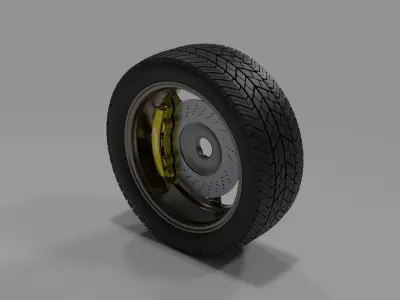 Wheel MICHELIN Detailed 3D Model 3D model 3D model