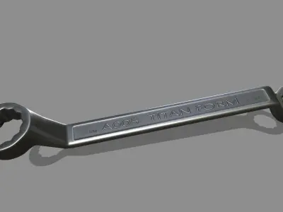wrench Low-poly 3D model 5