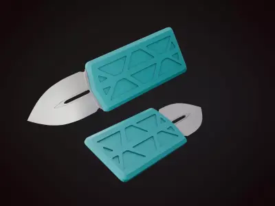 Knife 2 G Low-poly 3D model