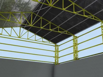 Roof steel construction 3D model