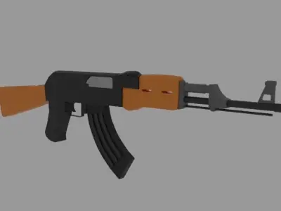 Low Poly Guns Pack Low-poly 3D model