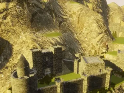Mountain Fort 3D model