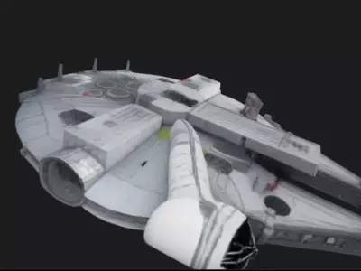 Space Freighter Spaceship 3D Model 3D model