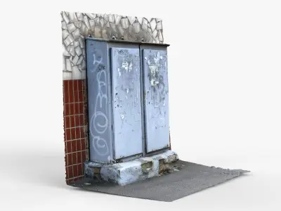 Photorealistic 3D scan of Electrical Box Electrical cabinet  Low-poly 3D model