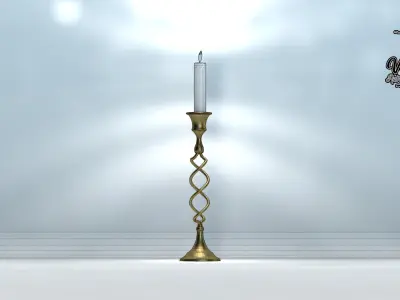 50S Twist Chandelier 3D model