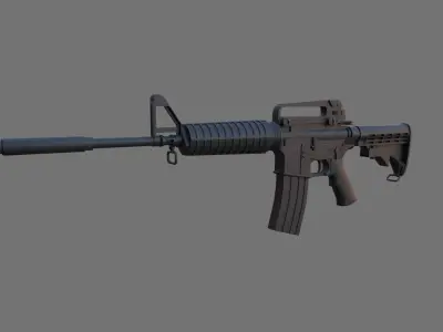 Colt-M4 Free low-poly 3D model