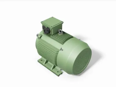 250M B3 Top 2 Pole IEC electric motor - 3D CAD model 3D model