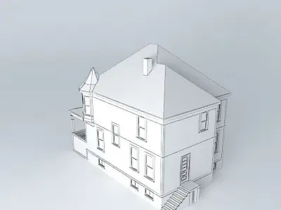 Old House Free 3D model buy