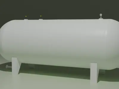 Gas storage tank Free 3D model