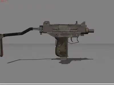 Uzi Pubg Low-poly 3D model