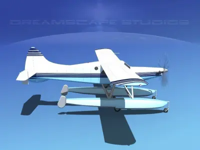 DeHavilland DHC-2 Turbo Beaver V20 3D model