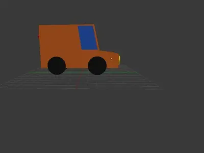 Delivery Van 3D model buy