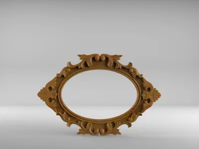 Decor frame element - Antique  mirror frame 3D print model