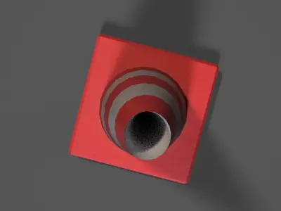 Traffic Cone  Low-poly 3D model shop