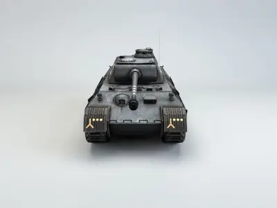Low Poly Panzer V Panther D medium tank Low-poly 3D model