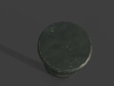 German WW2 M24 Stick Grenade Free low-poly 3D model