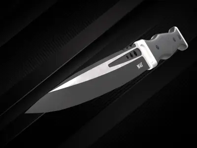 tactical knife Highland Scottish Free low-poly 3D model