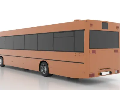 Mercedes-Benz O405 Low Low-poly 3D model
