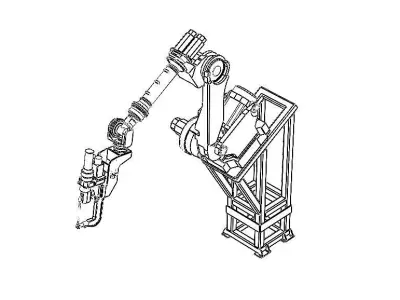 Elevated Welding Robot Free 3D model