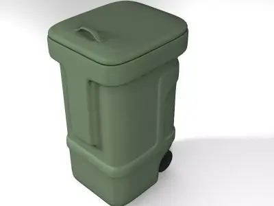 Plastic Garbage Container 3D model