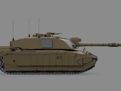 Challenger II TANK 3D model