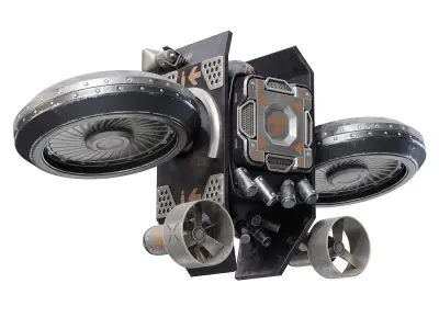 Research drone 3D model