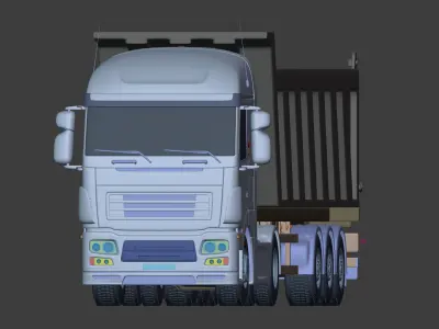 Generic Dump - Tipping - Grain - Construction Truck - Trailer 3D model