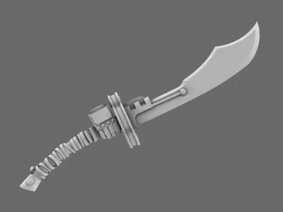 Space Mongols Guan Dao Energy Sword RIGHT 3D print model
