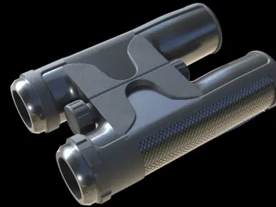 police binoculars 3D model