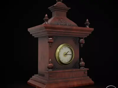 Antique Clock 3D model