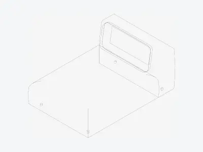 Seat - Sofa - Simplicity - Chaise - No Arm Low-poly 3D model