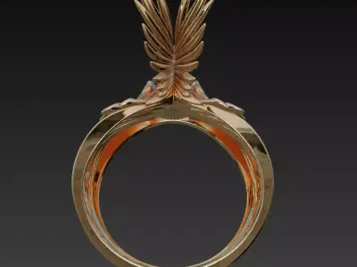 Phoenix ring 3D model