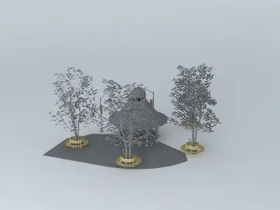 Gazebo Dome construction Free 3D model