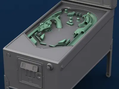 Pinball table 3D model