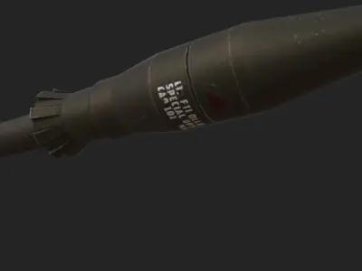 Rocket Launcher Low-poly 3D model purchase