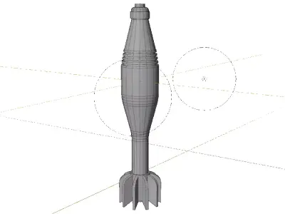 Mortar Round Free 3D model
