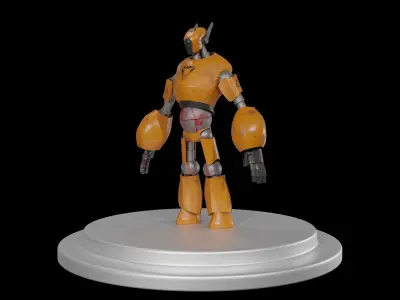 Robot orange 3D model get