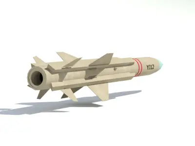 chinese anti ship cruise missile collection 3D model