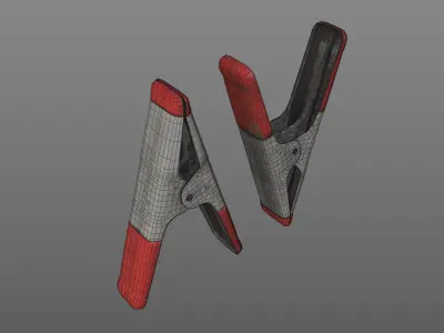 spring clamp Low-poly 3D model purchase