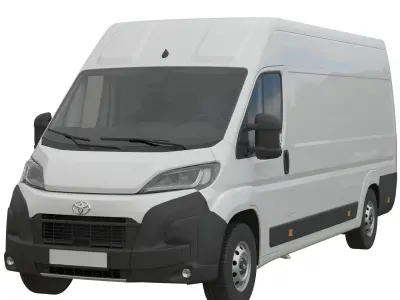 2024 Toyota Proace Max L4H2 Detailed interior 3D model