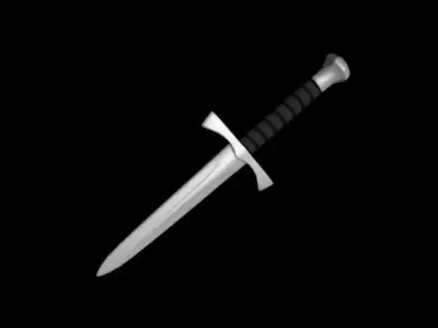 Medival Dagger Low-poly 3D model purchase